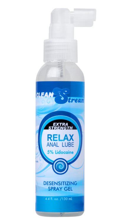 Relax Anal Gel Extra Strength Lubricant Desensitizing Spray Oz