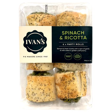 Ivan S Spinach Ricotta Rolls G Villa Market