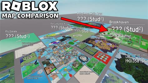 Roblox Experience Map Size Comparison YouTube