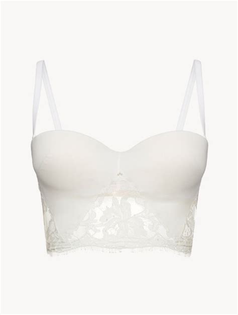 Balconette Bra In Off White With Leavers Lace La Perla