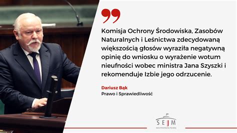 Sejm Rp On Twitter Debata Nad Wnioskiem O Odwo Anie Minsrodowiska