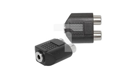 Przej Cie Adapter Audio Aux Mini Jack Mm Stereo Gniazdo X Rca