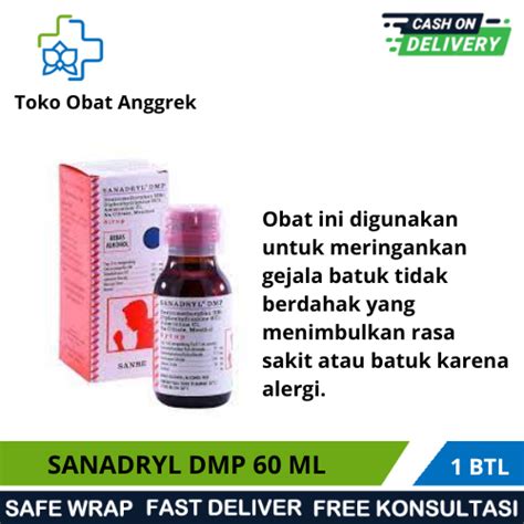 Sanadryl Dmp Sirup60 Mlobat Batuk Lazada Indonesia