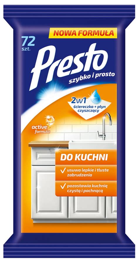 Servetele Umede Pentru Bucatarii 72 Buc Pachet Presto Curata