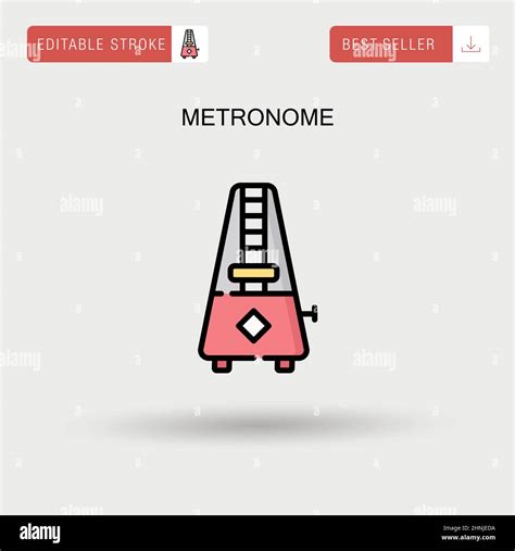 Metronome Simple Vector Icon Stock Vector Image And Art Alamy