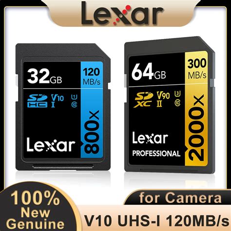 Карта памяти Lexar SD800xPro V10 V30 V60 V90 U3 SDHC SDXC UHS-II ...