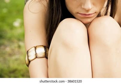 Closeup Sad Nude Woman Body Stock Photo Edit Now