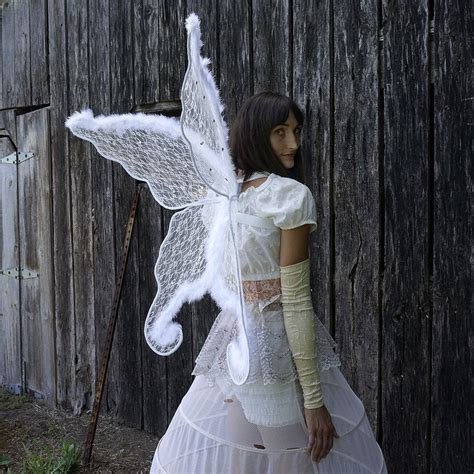 Adult White Angel Costume Wings Buy Large Feather Wings