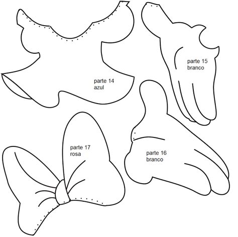 Meio Ligado Moldes Minnie E Mickey Mouse Db
