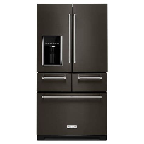 KitchenAid 25.8-cu ft 5-Door French Door Refrigerator with Ice Maker (Fingerprint-Resistant ...