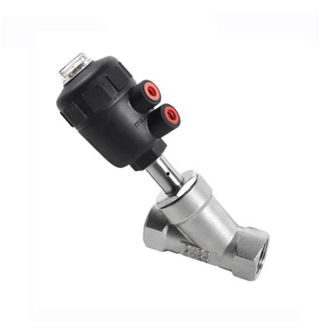 Stainless Steel Npt Thread Pneumatic Control Angle Seat Valve