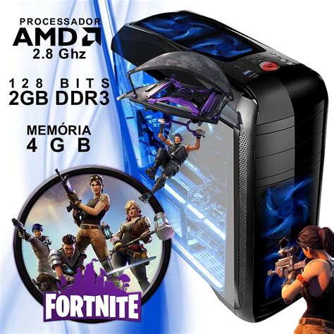 Cpu Computador Pc Gamer Fortnite Gb V Deo Ddr Bits Mercado Livre