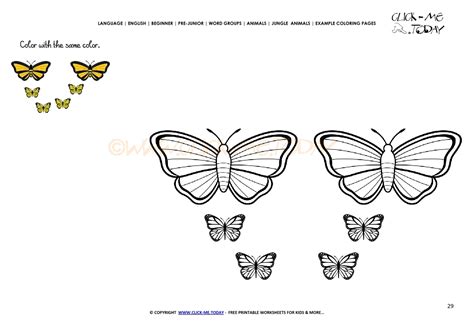 Example Coloring Page Butterflies Color Picture Of Butterflies