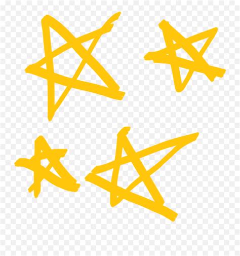 Stars Drawing Png Hand Drawn Star Doodle Png Yellow Star Transparent