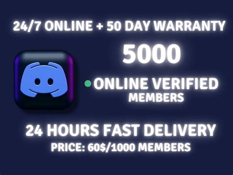 5000discord Members 🟢 Online Verified Discord Members Upwork