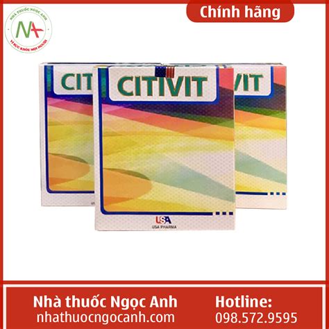 Thuốc Civitit ống là thuốc gì, tác dụng gì, giá bao nhiêu, mua ở đâu