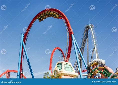 Dragon Khan Port Aventura World Salou Spain Editorial Stock Photo