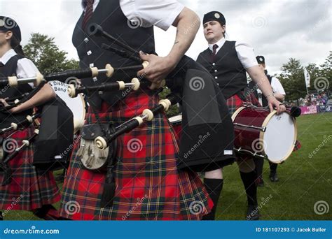 Elgin & District Pipe Band during the 2016 World Pipe Band ...