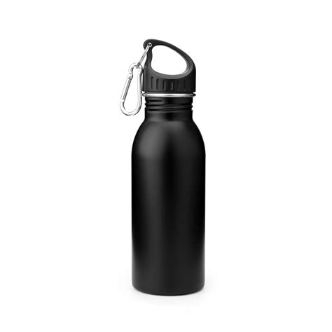 Single Wall Stainless Steel Sports Water Bottle with Carabiner