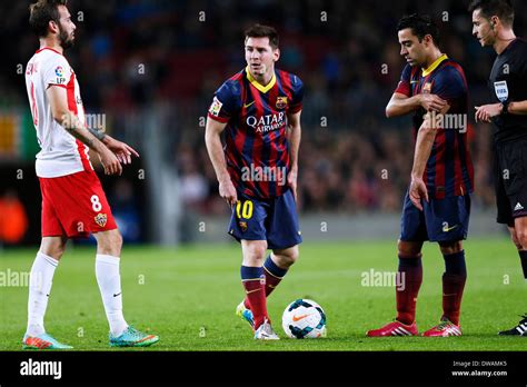 Lionel messi free kick barcelona hi-res stock photography and images ...