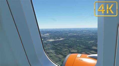 EasyJet A320neo Landing In London Gatwick MSFS 4K YouTube