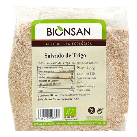 Salvado De Trigo Ecol Gico De Proximidad Gr Bionsan Bionsan