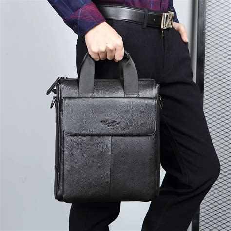 Handbag Men Leather Cheer Soul Leather Business Briefcase Leather