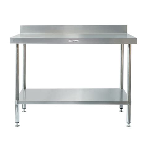 Simply Stainless Work Bench With Splashback Ss Lb