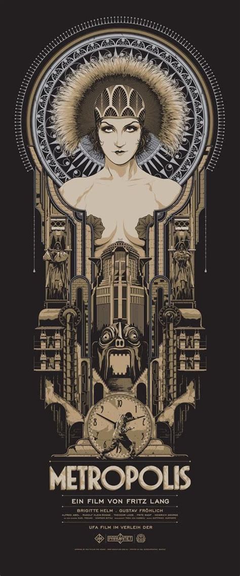 Metropolis 1927 500x1200 By Ken Taylor Art Deco Posters