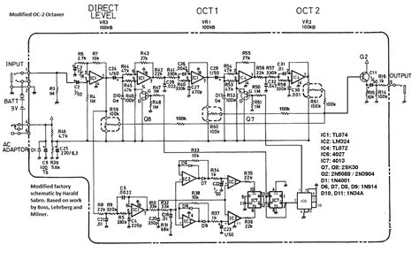 BOSS OC2 Schematic Sabro Champion Leccy