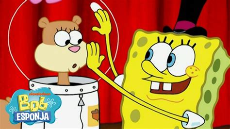 Bob Esponja Bob Esponja huye de Fondo de Bikini Escena completa Bob Esponja en Español