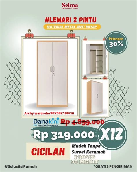 Lemari Metal 2 Pintu ARCHY Perabotan Rumah Di Carousell