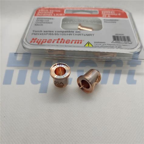 Hypertherm Duramax 220941 45a Laser Cutter Nozzle