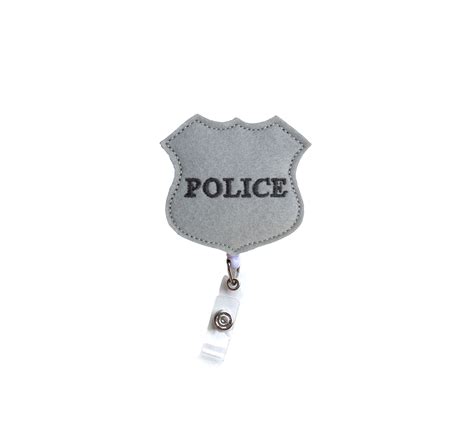 Police Badge Retractable ID Badge Holder