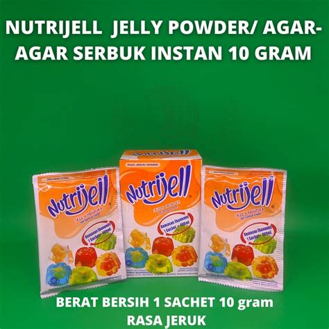 Jual Nutrijel Jelly Powder Agar Agar Instan Serbuk Aneka Rasa Gr