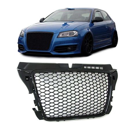 Calandre Grille Audi A P Phase Look Rs Nid Abeille Noir