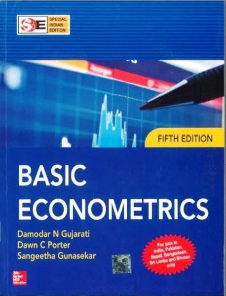 Basic Econometrics Fifth Edition By Damodar N Gujarati