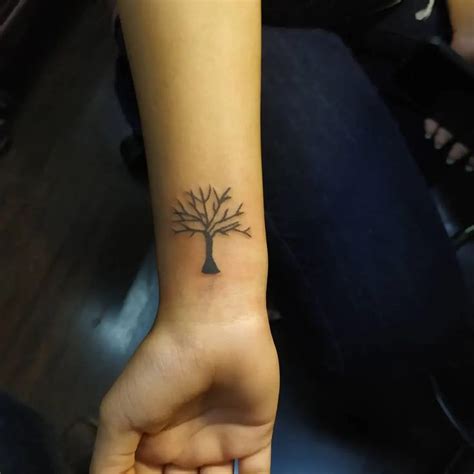 28 Tree Tattoos On Wrist - Fantastic Tree Tattoo in 2024 | Wrist tree ...