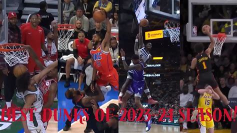 BRUTAL POSTERS AND EPIC DUNKS OF 2023 24 NBA SEASON YouTube