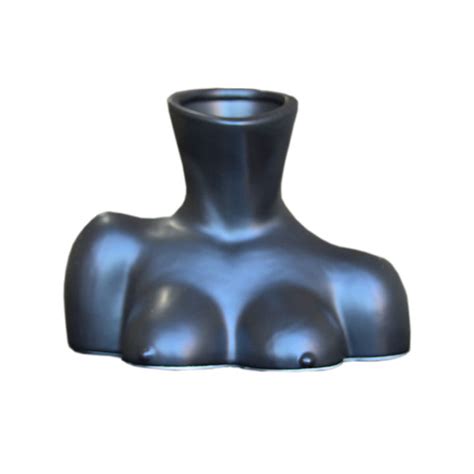 Woman Body Ceramic Vase Bust Sculpture Flower Pot Flower Arrangement Container Nude Female