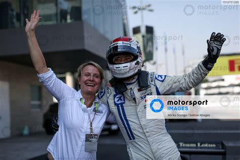 Race Winner Katsuaki Kubota JPN Lotus 78 Celebrates In Parc Ferme At