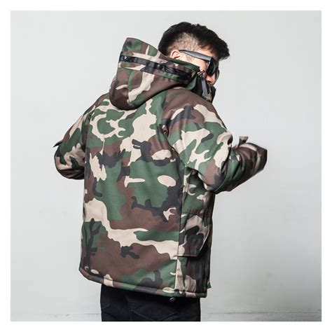 Winter Camouflage Cotton Jacket Men