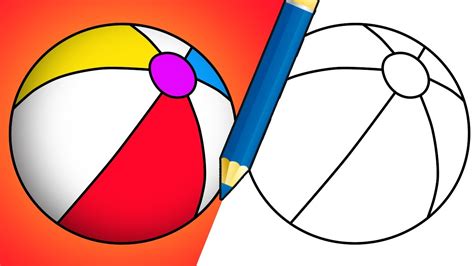 How To Draw A Beach Ball YouTube