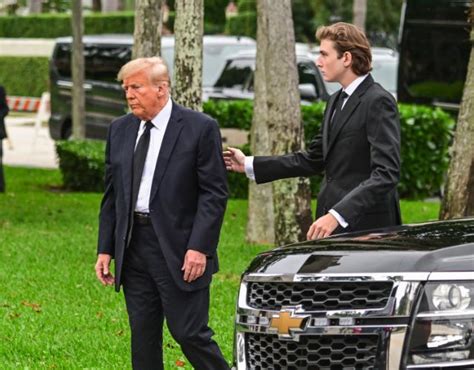 Barron Trumps Super Rare Outing With Dad Donald Shows Their Dynamic