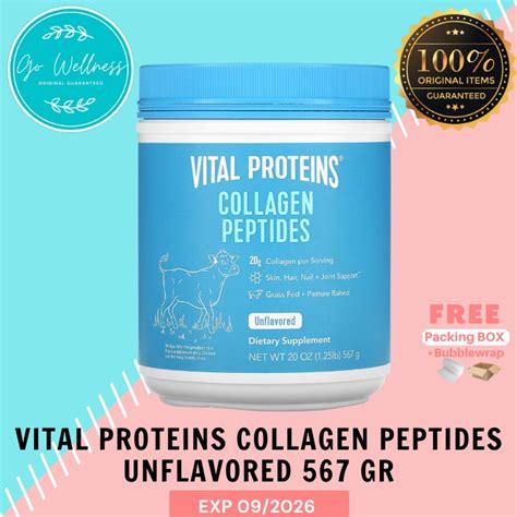 Jual Vital Proteins Collagen Peptides Unflavored 567 Gr Shopee Indonesia