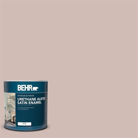 BEHR 1 Qt N150 2 Smokey Pink Satin Enamel Urethane Alkyd Interior