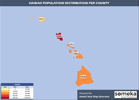 Hawaii Population Map