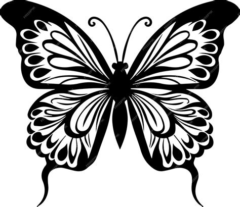 Premium Vector Butterfly Vector Illustration Black Color 3