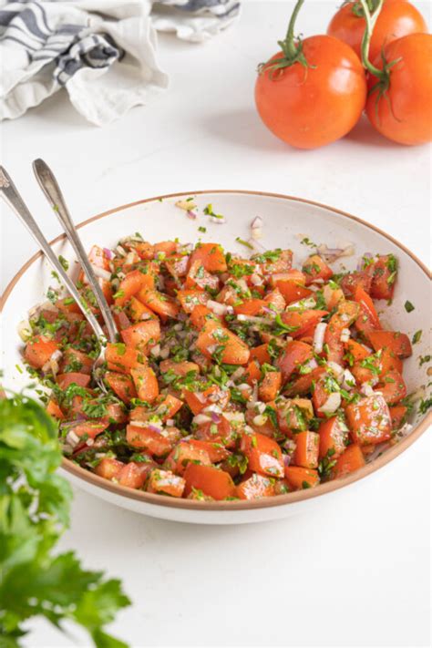 Classic Moroccan Tomato Side Salad Salima S Kitchen