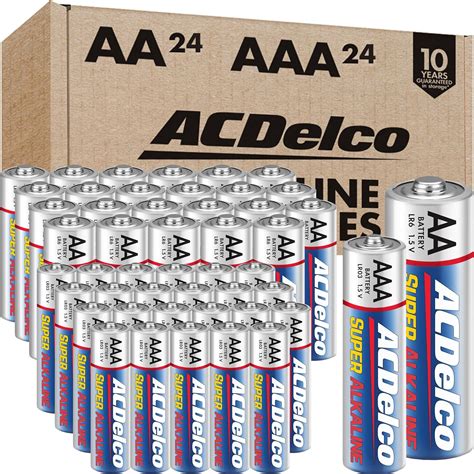 Amazon ACDelco AA And AAA 48 Count Combo Pack Super Alkaline